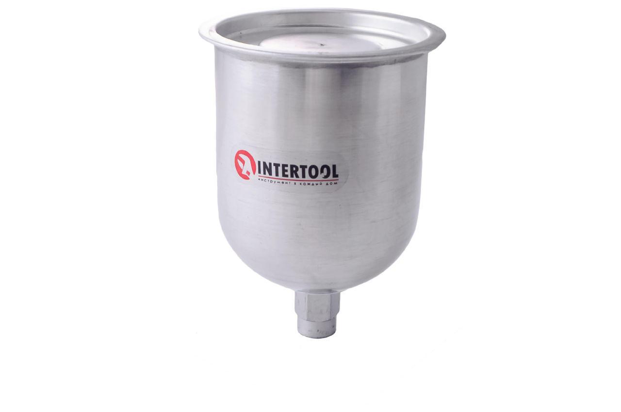 Бачок для фарбопульта Intertool — 600 мл внутрішня різь М16 x 1,5 мм