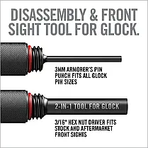 Мультиінструмент для догляду за пістолетами GLOCK Real Avid 2-in-1 Tool (AVGLOCK21), виколотка для GLOCK, фото 6