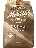 Кофе в зернах Merrild Crema hele bonner 1кг Италия