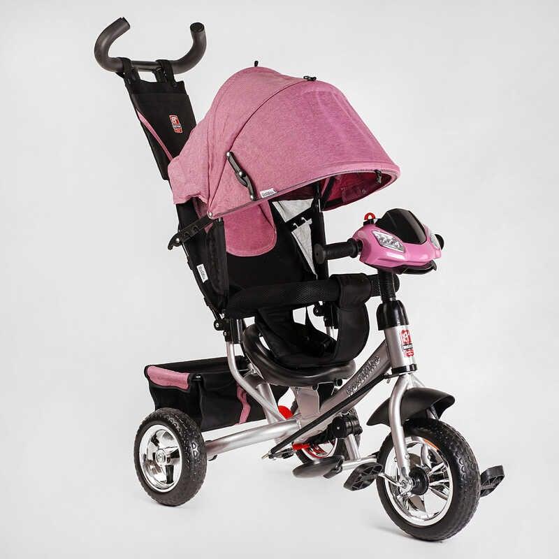 Триколісний велосипед дитячий з батьківською ручкою Best Trike 6588 / 74-305, колеса піна та музична фара