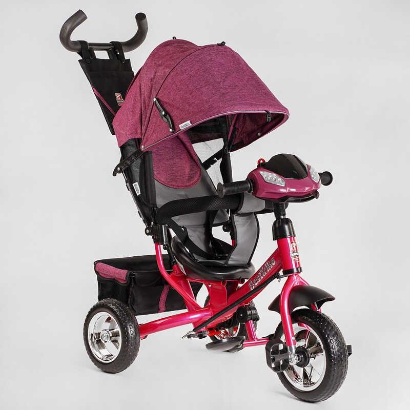 Дитячий велосипед триколісний із ручкою Best Trike 6588 / 75-415, колеса піна та музична фара