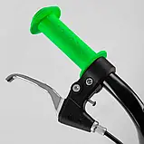 Двоколісний самокат Corso JT 01019 з великими надувними колесами 12 дюймів, від 3 років, Чорно-зелений, фото 6