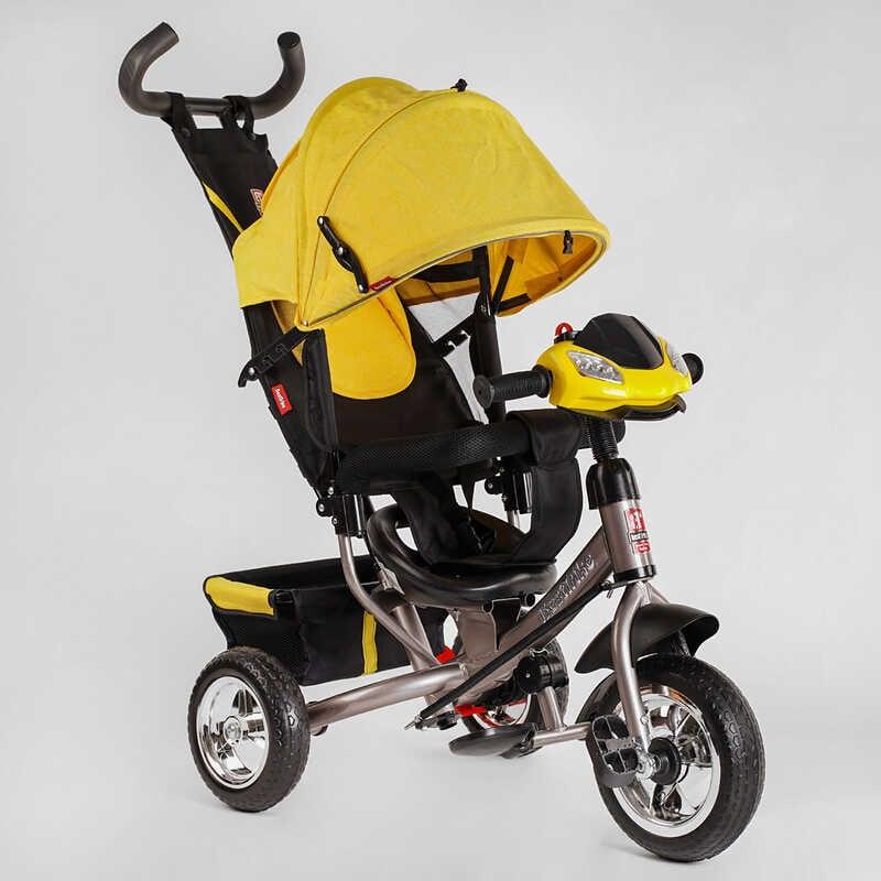 Триколісний велосипед дитячий з батьківською ручкою Best Trike 6588 / 76-504, колеса піна та музична фара