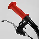 Двоколісний самокат дитячий Corso JT 32050 на великих надувних колесах 12", від 3 років, Чорно-червоний, фото 6