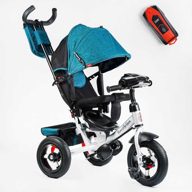 Триколісний велосипед дитячий з батьківською ручкою Best Trike 3390/12-411 з надувними колесами