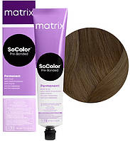 Стійка фарба для фарбування сивого волосся Matrix SoColor Pre-Bonded Extra Coverage 505N світлий шатен, 90 мл.
