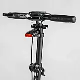 Дитячий двоколісний самокат 90166-B з фарою, колеса PU 23/20 см, 2 амортизатори, дискове гальмо, до 100 кг, фото 6