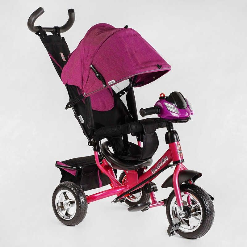 Триколісний велосипед дитячий з батьківською ручкою Best Trike 6588 / 72-109, колеса піна та музична фара
