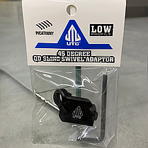 Кріплення адаптер для QD антабки Leapers UTG, з кутом 45°, Picatinny, двостороннє, TL-SWPM01, фото 3