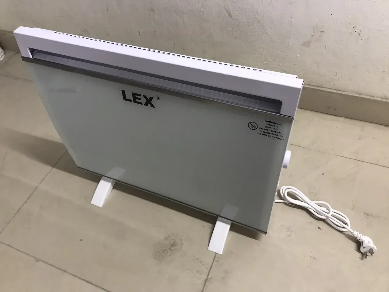 Нагрівач конвекторний електричний LEX LXCH-06-B, 1500 Вт.