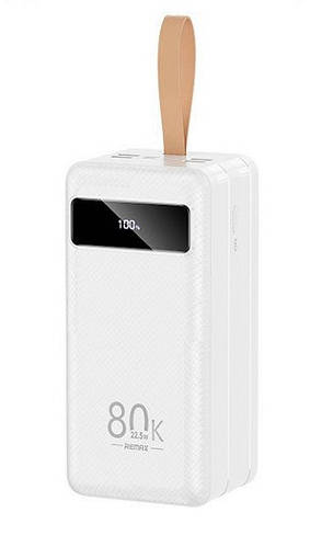 Суперпотужний Power Bank Remax RPP-266 з ліхтариком | Повербанк 80000 ...