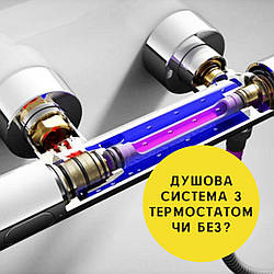 Душова система з термостатом чи без?