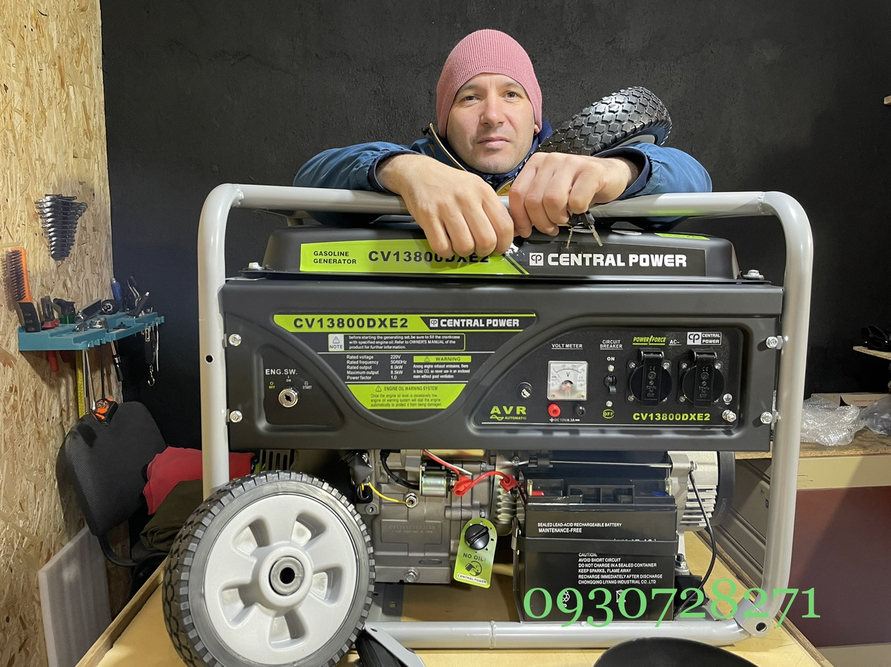 Генератор бензин CentralPower 8кВт ел.стартер МІДЬ CV13800DXE2