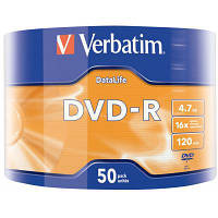 VERBATIM DVD-R 4,7Gb 16x DATA LIFE Tape Wrap 50 pcs 43791