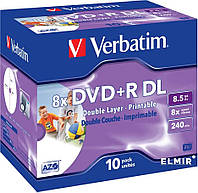 Verbatim DVD+R 8.5Gb 8X Double Layer Printable Jewel Case