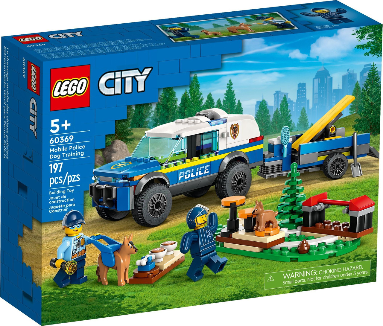Лего Сіті Дресування поліцейського собаки на виїзді Lego City 60369