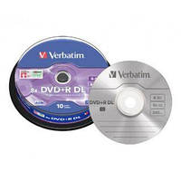 VERBATIM DVD+R 8,5Gb DL 8x Cake 10 pcs 43666