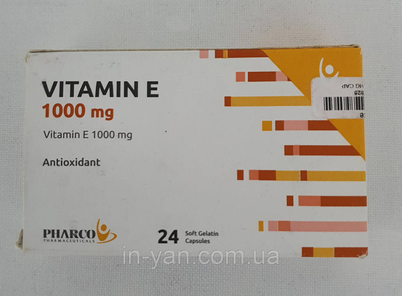 Витамин Е в капсулах 1000 мг Pharco: продажа, цена в Киеве. Биодобавки ...
