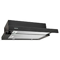 Вытяжка кухонная Eleyus Storm G 700 LED SMD 60 BL Черный/Черное стекло