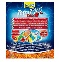 Сухой корм для аквариумных рыб Tetra в чипсах "TetraPro Colour" 12г (для всех аквариумных рыб)