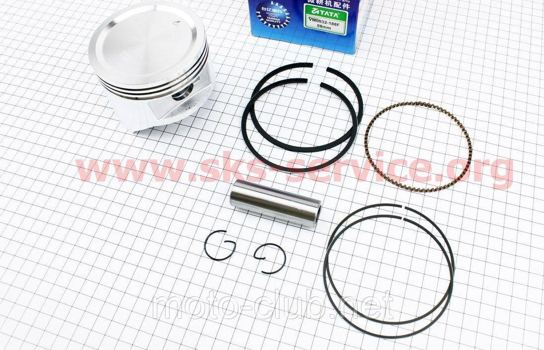 Поршень для мотоблока з двигуном 188F (13Hp).STD (Ø88,00) "TATA", фото 1