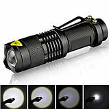 Світлодіодний LED ліхтарик ручний тактичний фонарик, фото 4