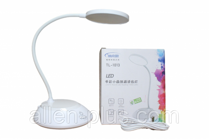 Настільна лампа TL-1013, акумулятор 18650, ЗП micro USB, сенсор, 3 режими + диммер