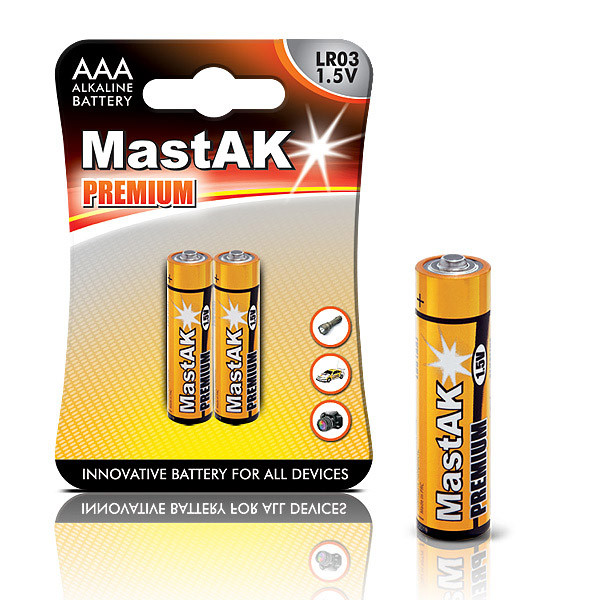 Батарейка MastAK PREMIUM Alcaline AAA/LR03 (2шт)