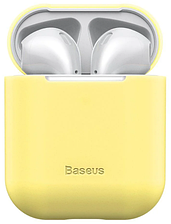 Чохол силіконовий AirPods Baseus (WIAPPOD-BZ0Y) Жовтий