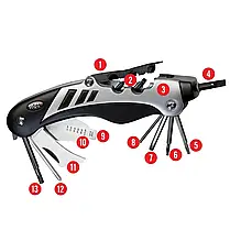 Мультиінструмент Real Avid The Gun Tool, 18 інструментів, мультитул для догляду за зброєю, фото 2