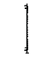 Рушникосушка водяна Heizung WG 21/50 мм вигнута 1210х550 мм 530 Вт Чорний, фото 2