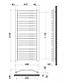 Рушникосушка водяна Heizung WG 21/50 мм вигнута 1210х550 мм 530 Вт Чорний, фото 6