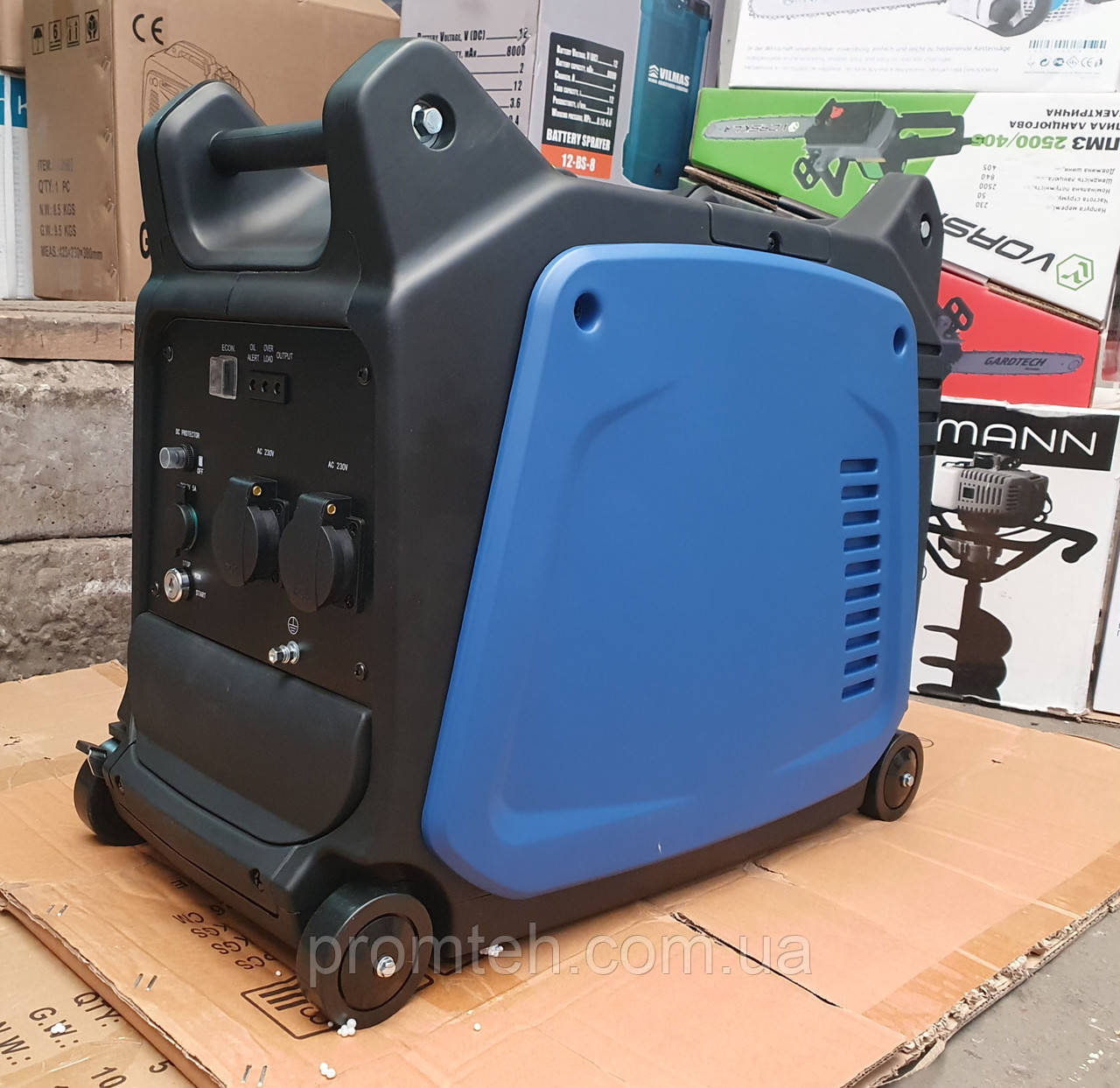 Генератор інверторний XYG3500IE (3.2 кВт, 4-тактний, однофазний, ручний/електричний старт)