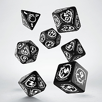 Набор кубиков Dragons Dice Set Black&White