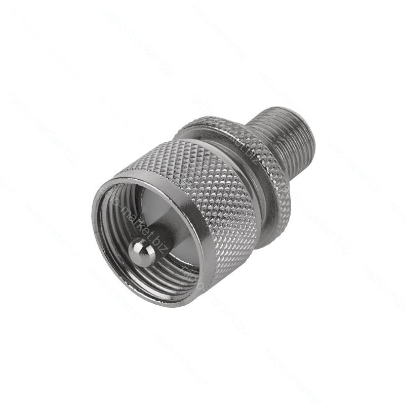 Переходник Штекер UHF - Гнездо F — Купить Недорого на Bigl.ua (1488952555)