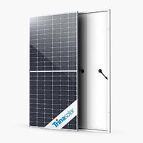 Батарея Монокристалічна сонячна Trina Solar 420 Вт. панель для будинку Тріна ТSM-DE09R-420W-(144M) Black, фото 3