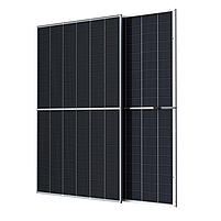 Батарея Монокристалічна сонячна Trina Solar 420 Вт. панель для будинку Тріна ТSM-DE09R-420W-(144M) Black, фото 5