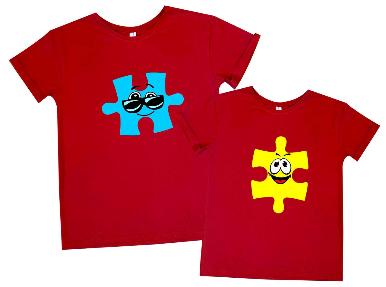 Набори 2х Футболок "Пазли", фото 1