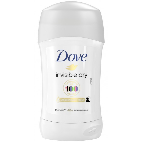 Антиперспірант-стік Dove Невидимий, 40 мл, фото 1
