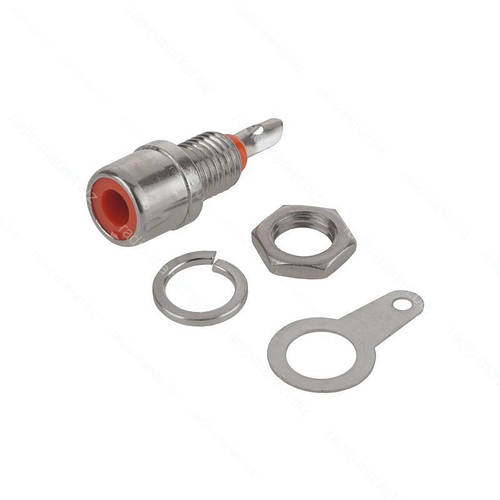 Гнездо монтажное RCA, красное, цена 5.90 грн — Prom.ua (ID#743580002)