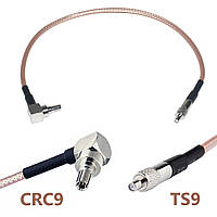 Переходник антенный CRC9 Male - TS9 Female 20 см для 4G 3G GSM модема, кабель RG316, пигтейл удлинитель