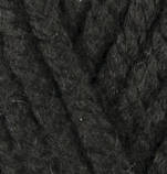 Alize SUPERLANA MEGAFIL (Суперлана Мегафіл) №60 чорний (Пряжа, нитки для в'язання), фото 2