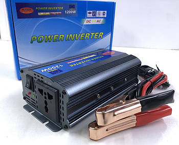 Перетворювач струму Wimpex 12V/220V/1200W (20 шт./ясть)