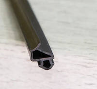Уплотнитель резина металлопластиковых окон притворный ремонтный профиль VEKA К008 черный