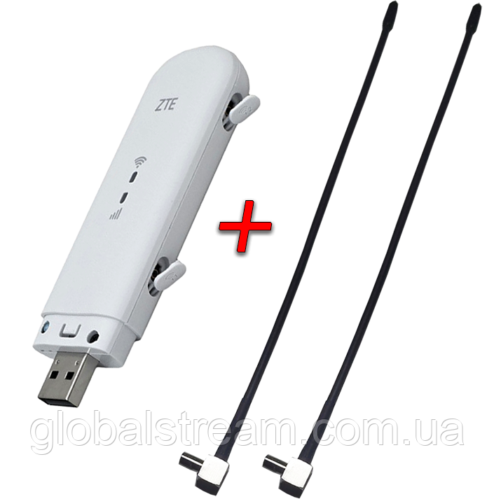 Мобільний модем 4G-LTE/3G WiFi Роутер ZTE MF79u + 2 антени 4G(LTE) по 4,5db (Укр+rus. меню), фото 1