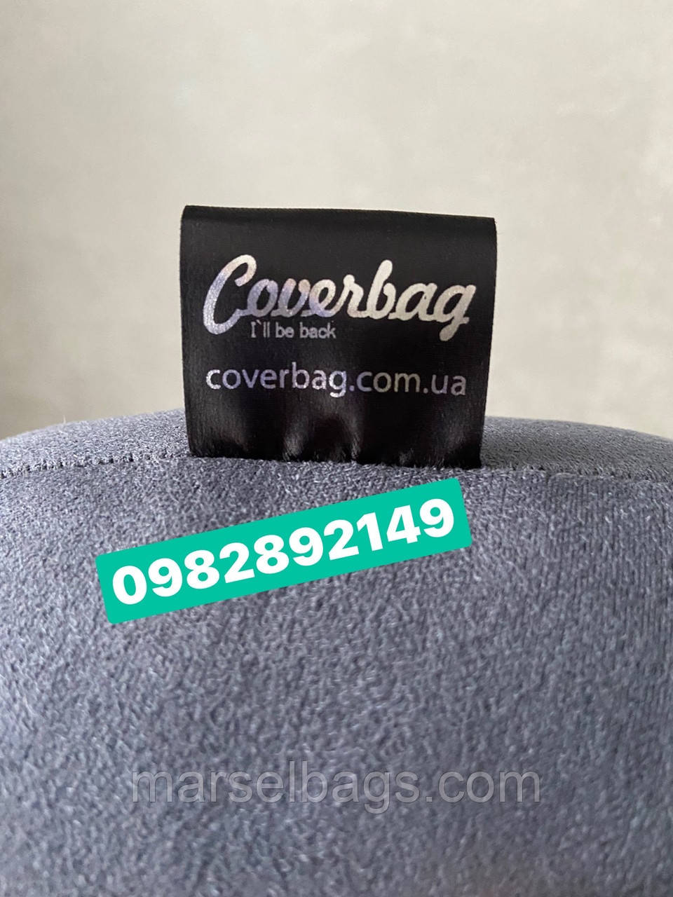 Подушка для путешествий Coverbag фиолетовый подголовник холлофайбер - фото 3 - id-p1742761733