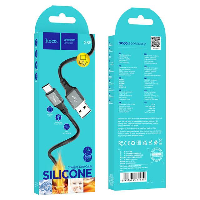 Кабель Hoco X86 Spear USB на Type-C для зарядки та передачі даних, фото 1