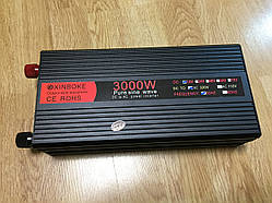 Інвертор Xinboke 12-220V DC-AC 50Hz 3000 W Чиста синусоїда