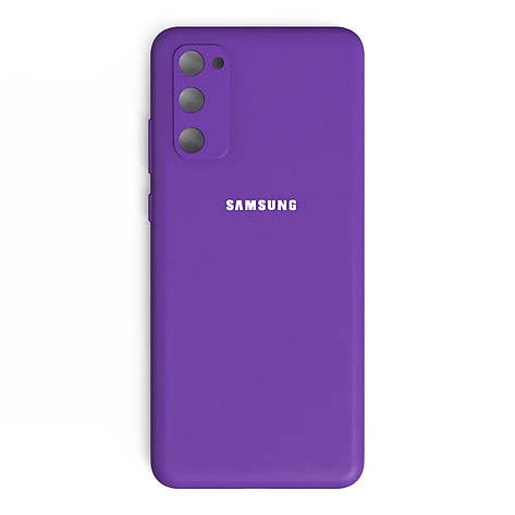 Чохол Silicone Case Premium для Samsung S20 FE Violet 7, фото 1