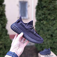 Мужские кроссовки GET (Ad1das Yeezy Boost 350) не бренд Чёрные рефлективные шнурки